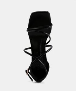 Rag & Co OPULENCE Black High Heeled Dress Sandal