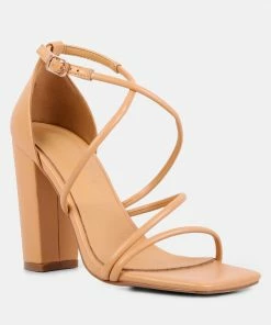 Rag & Co Sandals OPULENCE Latte High Heeled Dress Sandal