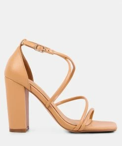 Rag & Co Sandals OPULENCE Latte High Heeled Dress Sandal
