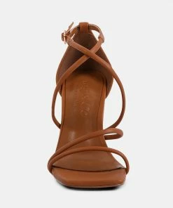 Rag & Co OPULENCE Tan High Heeled Dress Sandal