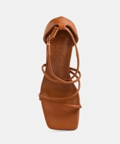 Rag & Co OPULENCE Tan High Heeled Dress Sandal