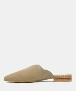 Rag & Co ORLA Taupe Classic Suede Walking Mules 12 Rag & Co ORLA Taupe Classic Suede Walking Mules