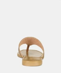 Rag & Co OROFER Tan Soft Leather Luxury Thong Flats 12 Rag & Co OROFER Tan Soft Leather Luxury Thong Flats