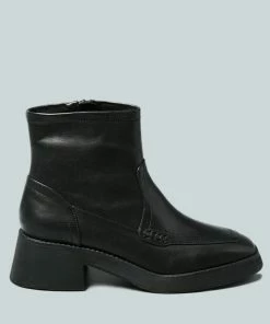 Rag & Co X OXMAN Classic Black Ankle Boot