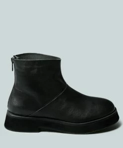 Rag & Co X PALTROW Zip-up Black Ankle Boot Boots