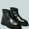 Rag & Co X PALTROW Zip-up Black Ankle Boot Boots