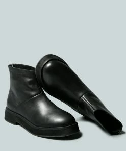 Rag & Co X PALTROW Zip-up Black Ankle Boot Boots