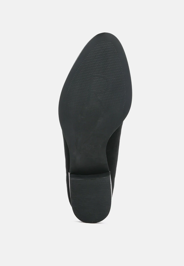 Rag & Co PAULINA Black Suede Leather Loafers Loafers & Ballerinas 8 Rag & Co PAULINA Black Suede Leather Loafers Loafers & Ballerinas