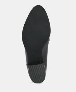 Rag & Co Loafers & Ballerinas POLA Black Leather Horsebit Loafers