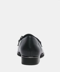 Rag & Co Loafers & Ballerinas POLA Black Leather Horsebit Loafers