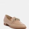 Rag & Co POLA Nude Leather Horsebit Loafers Loafers & Ballerinas