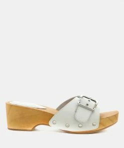 Rag & Co POLLY White Clogs