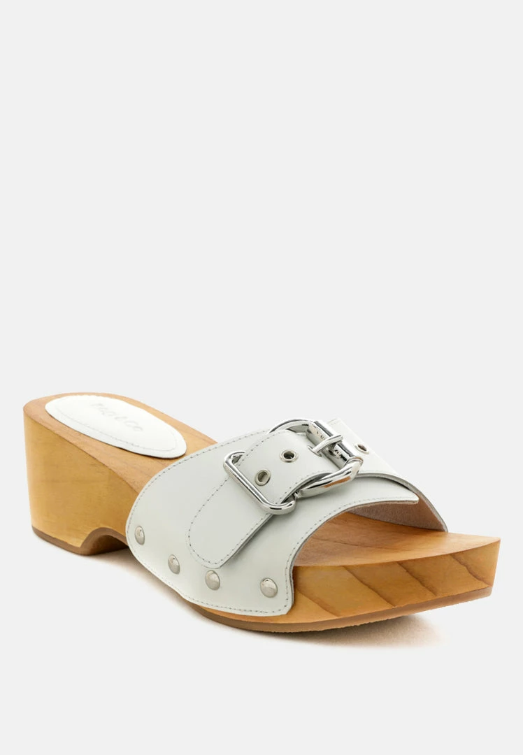 Rag & Co POLLY White Clogs 3 Rag & Co POLLY White Clogs