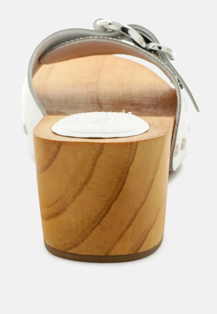 Rag & Co POLLY White Clogs 7 Rag & Co POLLY White Clogs