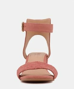Rag & Co Sandals RAYNA Blush Braided Jute Strap And Suede Sandal 12 Rag & Co Sandals RAYNA Blush Braided Jute Strap And Suede Sandal