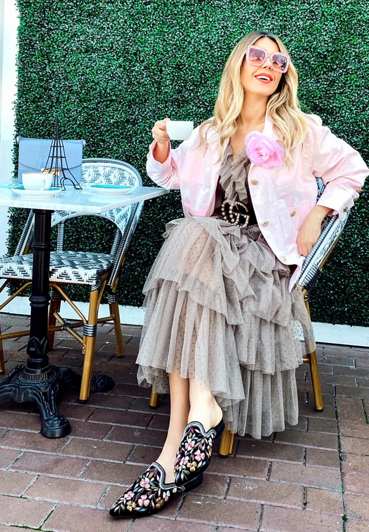 Rag & Co Flats Marcella Embroidered Mules 9 Rag & Co Flats Marcella Embroidered Mules