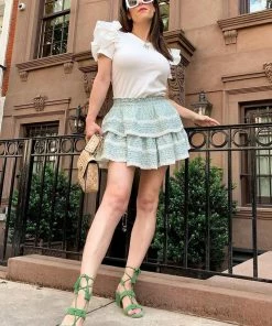 Rag & Co ZENA Green Suede Leather Sandal Sandals