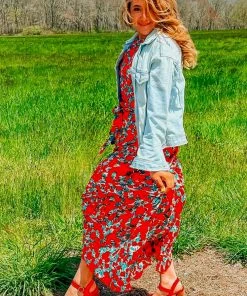 Rag & Co CHOUPETTE Suede Leather Block Heeled Sandal In Red SS'22 15 Rag & Co CHOUPETTE Suede Leather Block Heeled Sandal In Red SS'22