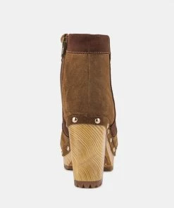 Rag & Co HURON Brown Fine Suede Patchwork Ankle Boots 13 Rag & Co HURON Brown Fine Suede Patchwork Ankle Boots