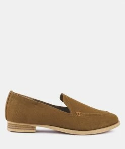 Rag & Co Loafers & Ballerinas BOUGIE Tan Organic Canvas Loafers