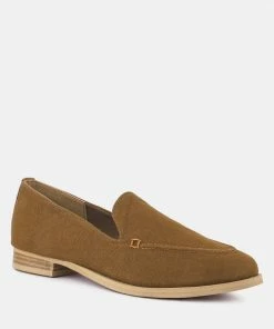 Rag & Co Loafers & Ballerinas BOUGIE Tan Organic Canvas Loafers