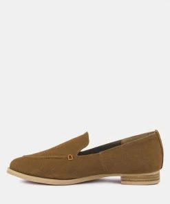 Rag & Co Loafers & Ballerinas BOUGIE Tan Organic Canvas Loafers