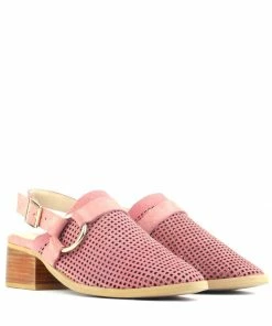 Rag & Co ROSALIE Blush Block Heeled Sandal Sandals