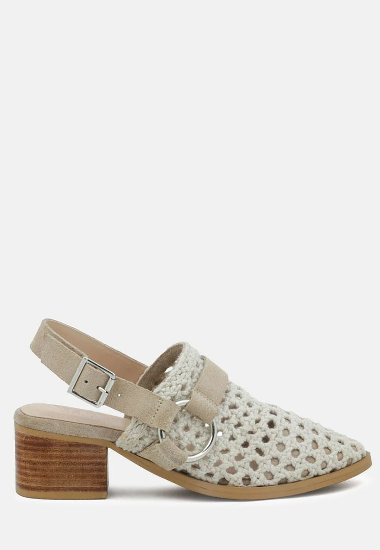 Rag & Co ROSALIE Off White Block Heeled Sandal Sandals 4 Rag & Co ROSALIE Off White Block Heeled Sandal Sandals