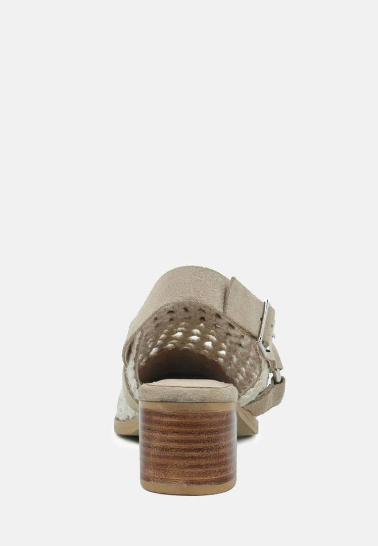 Rag & Co ROSALIE Off White Block Heeled Sandal Sandals 7 Rag & Co ROSALIE Off White Block Heeled Sandal Sandals