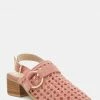 Rag & Co ROSALIE Pink Block Heeled Sandal Sandals 2 Rag & Co ROSALIE Pink Block Heeled Sandal Sandals