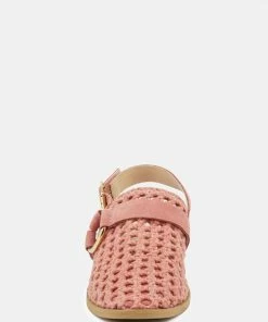 Rag & Co ROSALIE Pink Block Heeled Sandal Sandals 10 Rag & Co ROSALIE Pink Block Heeled Sandal Sandals