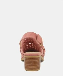 Rag & Co ROSALIE Pink Block Heeled Sandal Sandals 12 Rag & Co ROSALIE Pink Block Heeled Sandal Sandals