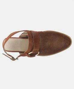 Rag & Co Sandals ROSALIE Tan Block Heeled Sandal