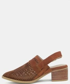 Rag & Co Sandals ROSALIE Tan Block Heeled Sandal
