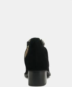 Rag & Co ROSALYN Black Block Heeled Cut-Out Sandal Sandals 13 Rag & Co ROSALYN Black Block Heeled Cut-Out Sandal Sandals