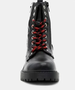Rag & Co RUBY Combat Boot With Zipper