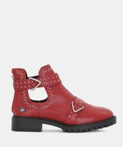 Rag & Co KYLIE Ankle Boot In Red