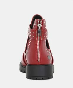 Rag & Co KYLIE Ankle Boot In Red 14 Rag & Co KYLIE Ankle Boot In Red