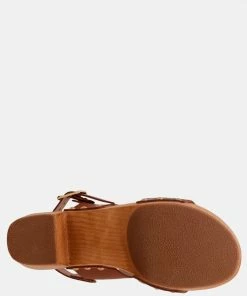 Rag & Co SAMARA Tan Printed Leather Strap Sandal 16 Rag & Co SAMARA Tan Printed Leather Strap Sandal