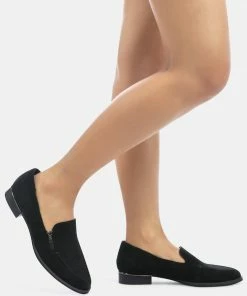 Rag & Co SARA Black Suede Slip-on Loafers 15 Rag & Co SARA Black Suede Slip-on Loafers