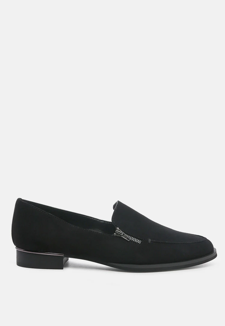 Rag & Co SARA Black Suede Slip-on Loafers 4 Rag & Co SARA Black Suede Slip-on Loafers