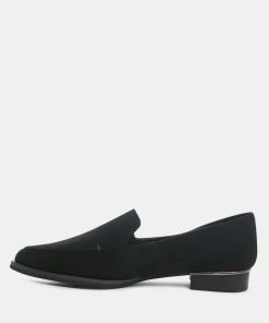 Rag & Co SARA Black Suede Slip-on Loafers 12 Rag & Co SARA Black Suede Slip-on Loafers