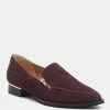 Rag & Co Loafers & Ballerinas SARA Burgundy Suede Slip-on Loafers 2 Rag & Co Loafers & Ballerinas SARA Burgundy Suede Slip-on Loafers