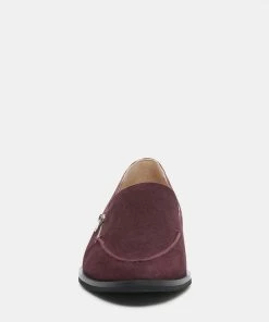 Rag & Co Loafers & Ballerinas SARA Burgundy Suede Slip-on Loafers 11 Rag & Co Loafers & Ballerinas SARA Burgundy Suede Slip-on Loafers