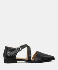Rag & Co Flats SUNIVA Black Flat Sandal