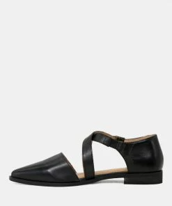 Rag & Co Flats SUNIVA Black Flat Sandal
