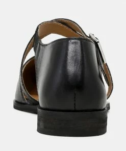 Rag & Co Flats SUNIVA Black Flat Sandal