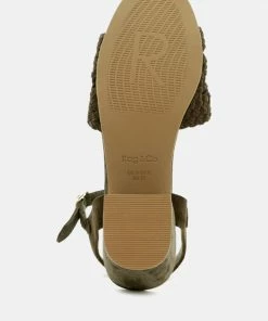 Rag & Co TASHA Khaki Block Heel Sandal 15 Rag & Co TASHA Khaki Block Heel Sandal