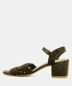 Rag & Co TASHA Khaki Block Heel Sandal 12 Rag & Co TASHA Khaki Block Heel Sandal