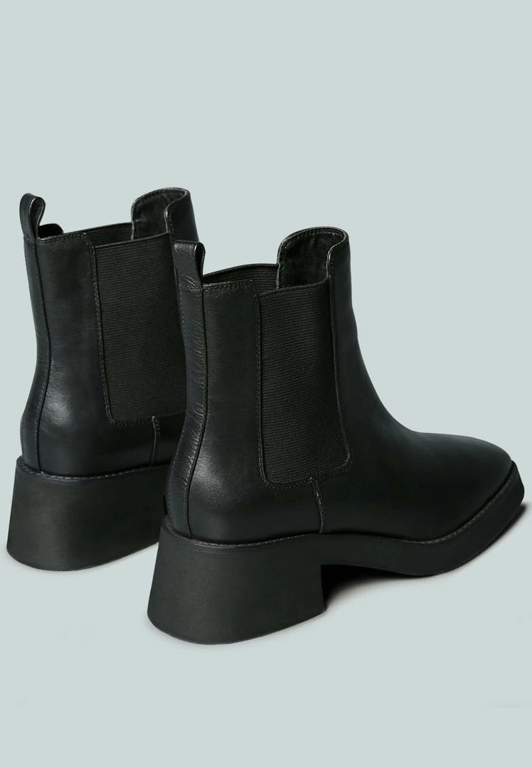 Rag & Co X THERON Chelsea Upfront Black Boot Boots 6 Rag & Co X THERON Chelsea Upfront Black Boot Boots